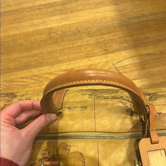 Vintage Alviero Martini Map Print Travel Bag - Picture 16 of 16
